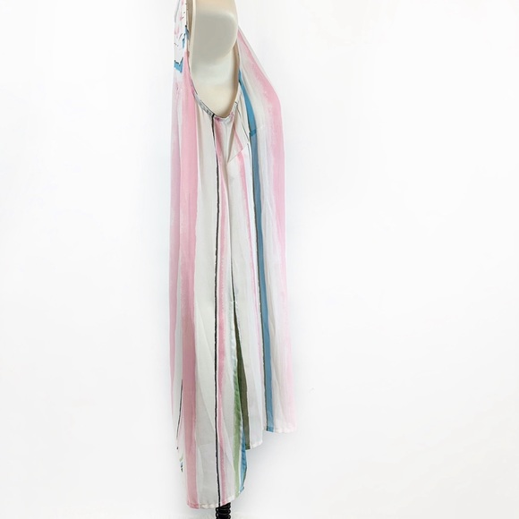 KUT from the Kloth Pastel Striped Tunic Blouse - Picture 9 of 9